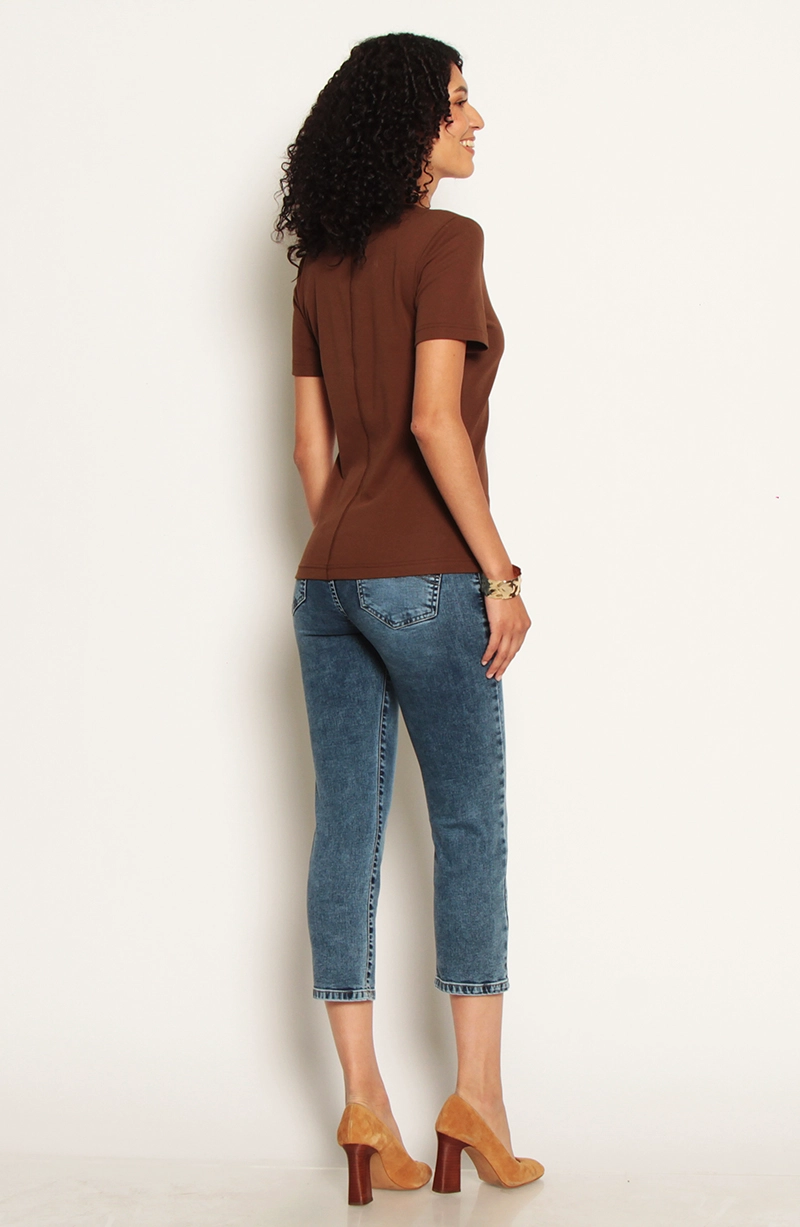 POLERA MANGA CORTA ESCOTE V - 7