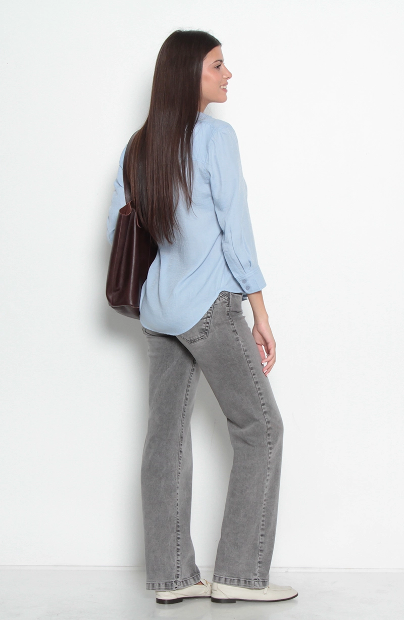 BLUSA MANGA 3/4 ABOTONADA EN DELANTERO - 6