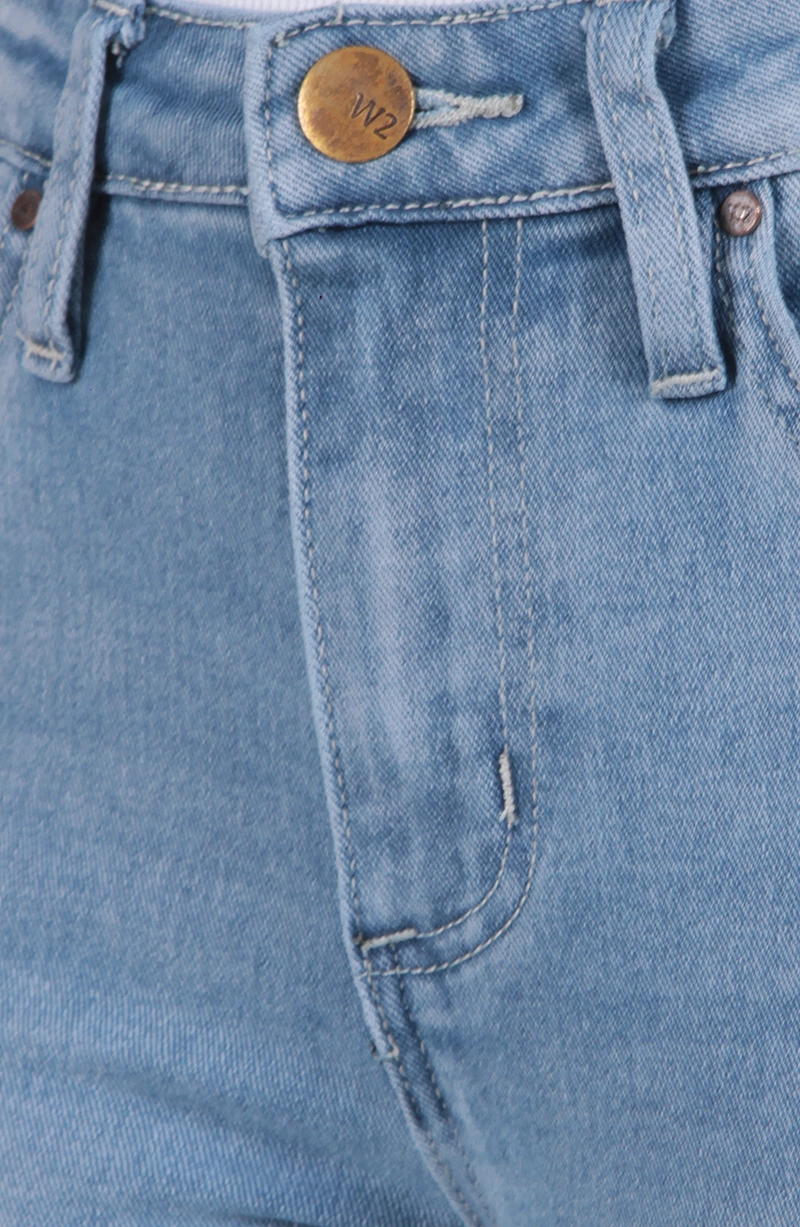 JEANS RECTO TIRO MEDIO PRETINA BASICA CON TAPETA EN BOLSILLO - 2