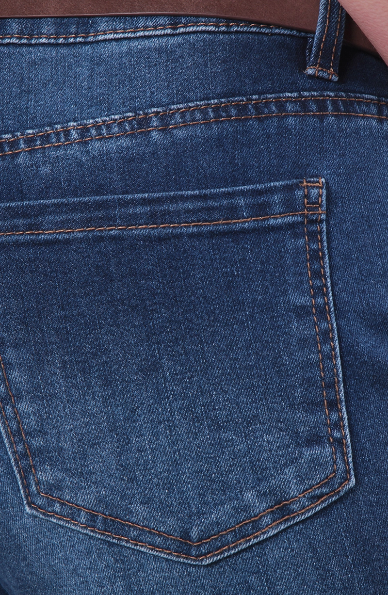 JEANS WIDE LEG CROPED TIRO MEDIO PRETINA BASICA CON CINTURON - 6