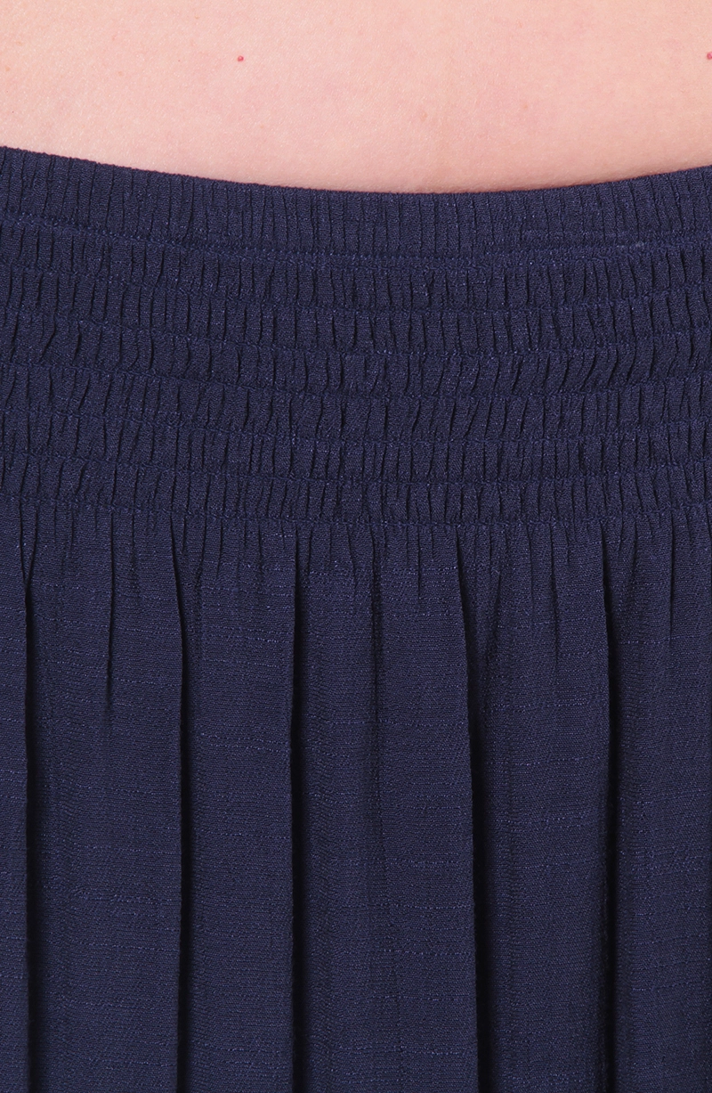 FALDA LARGA CON CORTE Y CINTURA ELASTICADA - 2