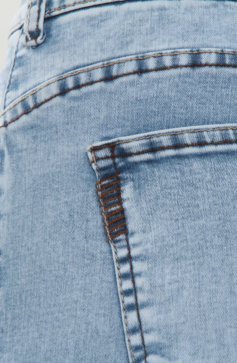 JEANS MUJER TIRO MEDIO WIDE PRETINA BASICA 1 BOTON - 9