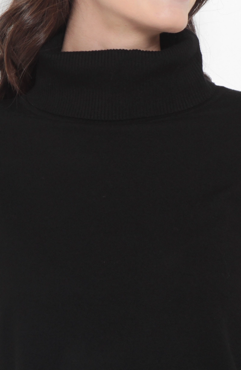 SWEATER MANGA LARGA CUELLO ALTO - 2