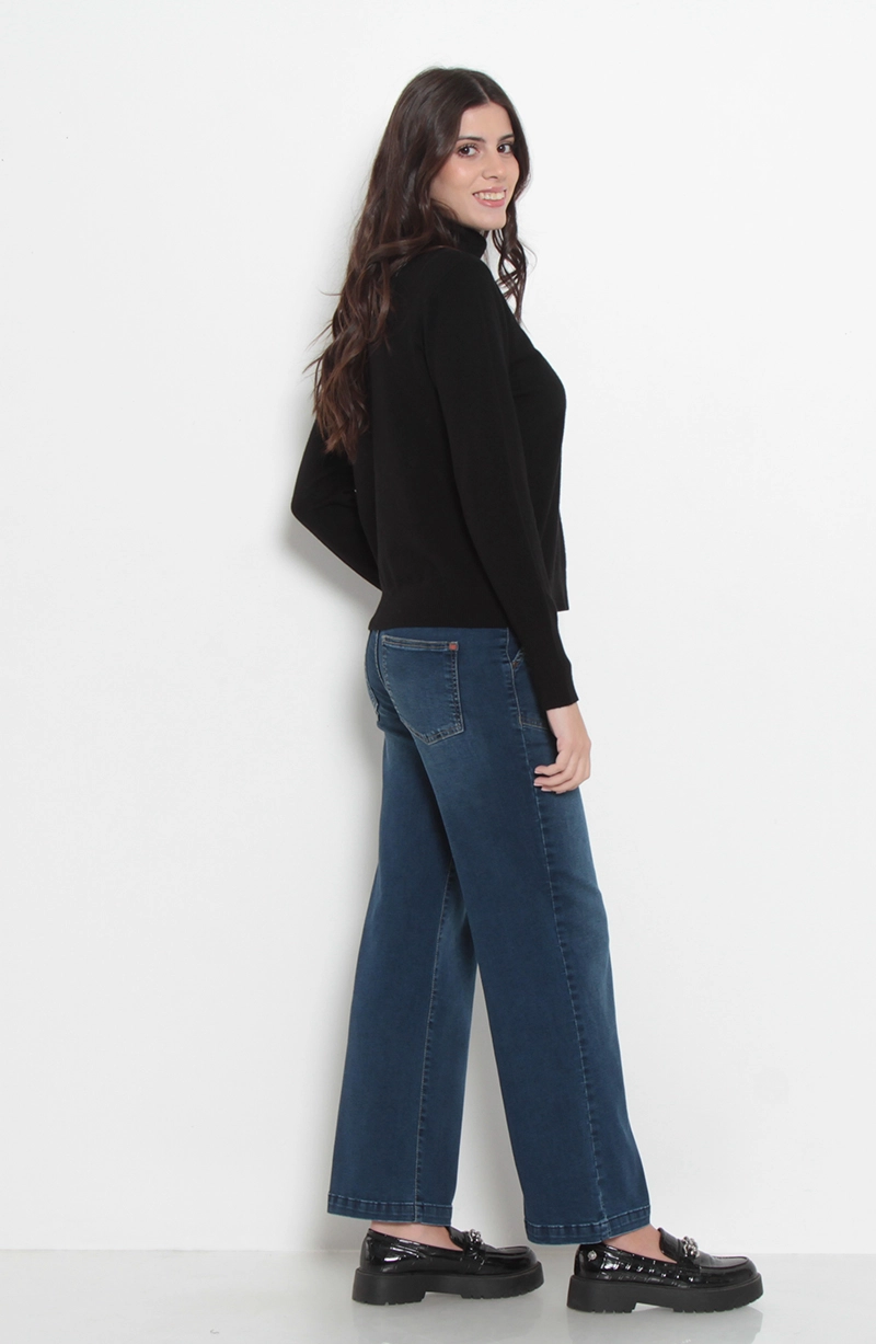 SWEATER MANGA LARGA CUELLO ALTO - 5