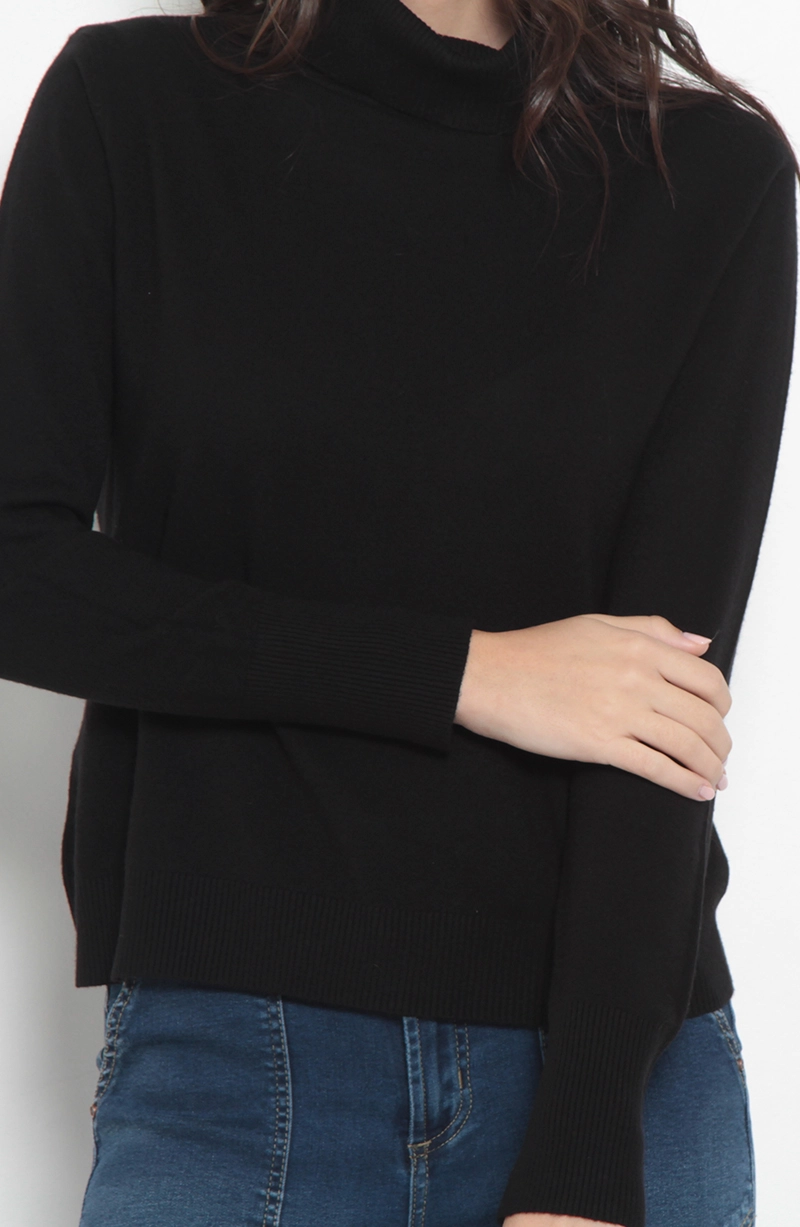 SWEATER MANGA LARGA CUELLO ALTO - 6