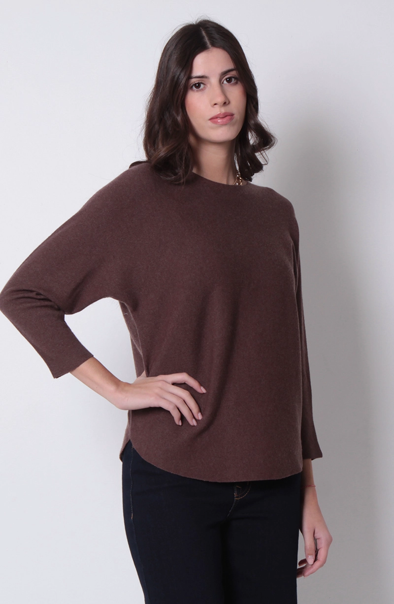 SWEATER MANGA 3/4 ESCOTE REDONDO - 1