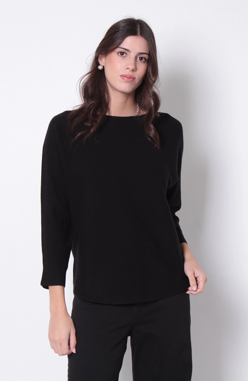 SWEATER MANGA 3/4 ESCOTE REDONDO - 1