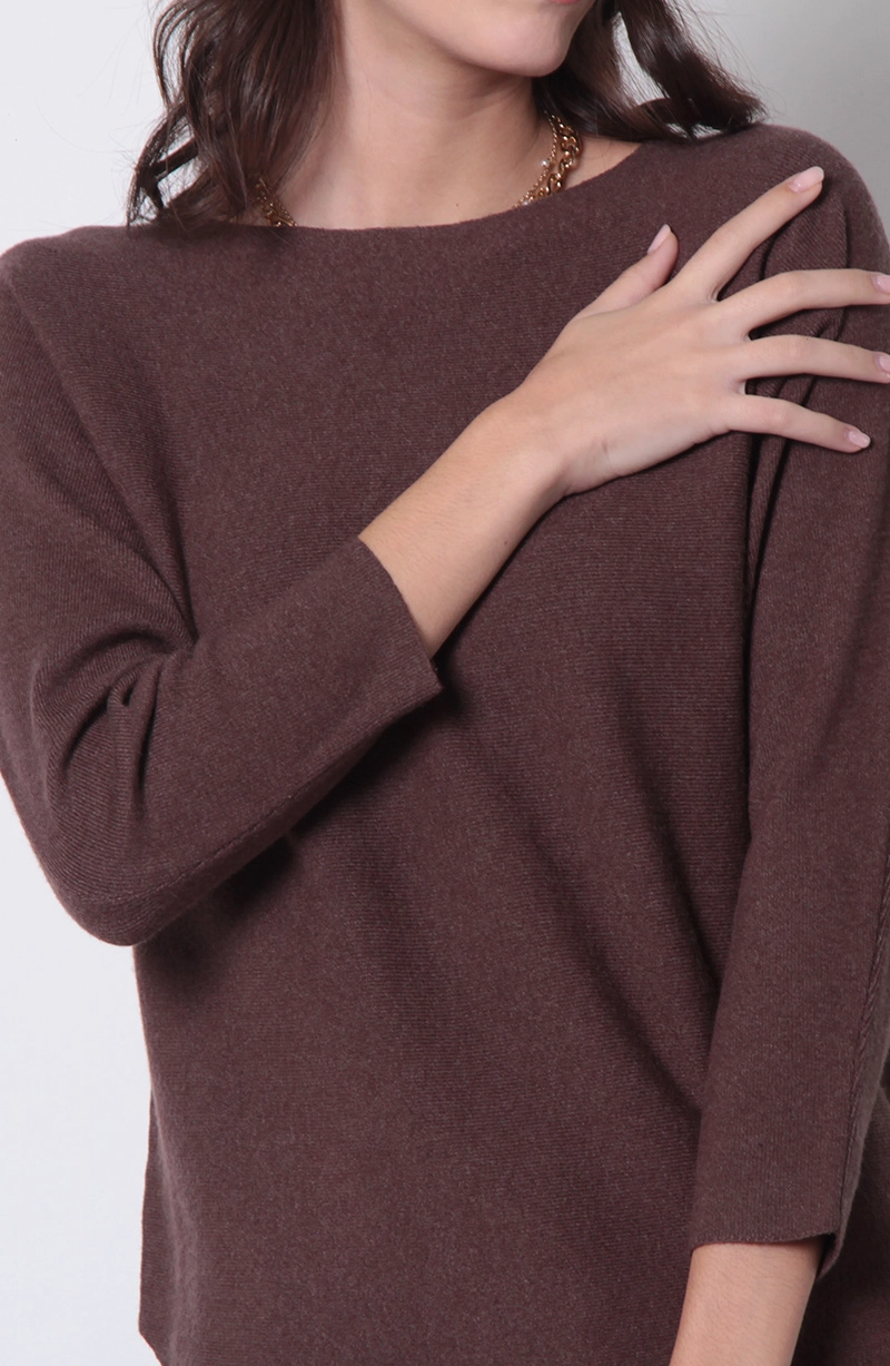 SWEATER MANGA 3/4 ESCOTE REDONDO - 2