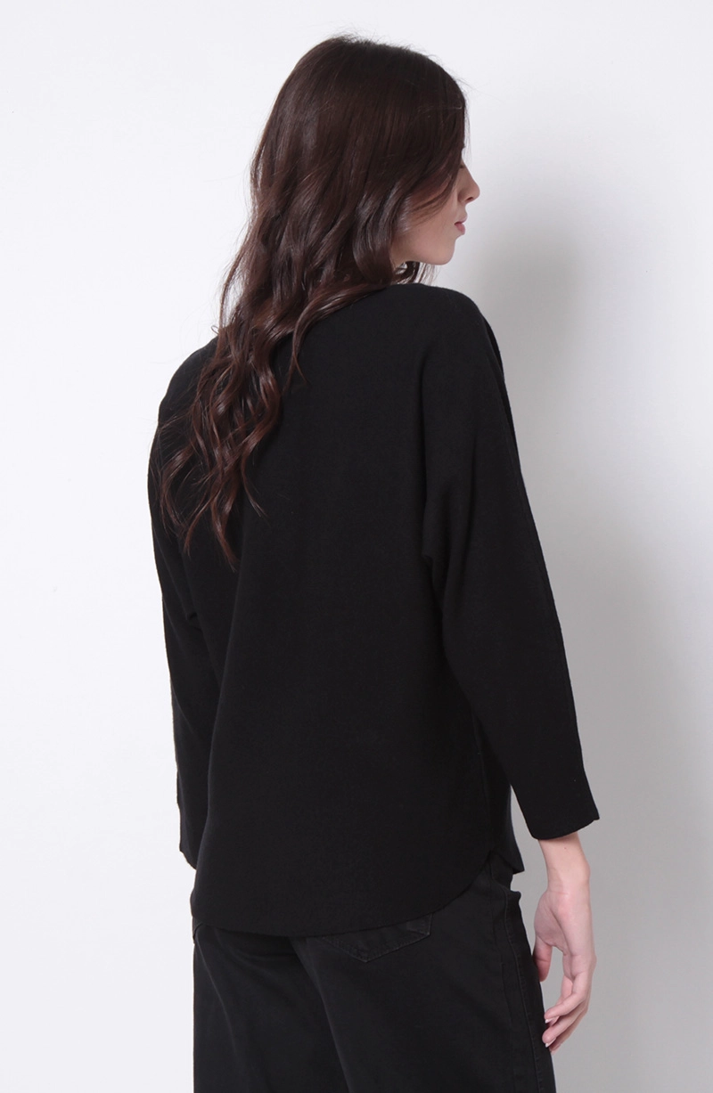 SWEATER MANGA 3/4 ESCOTE REDONDO - 4