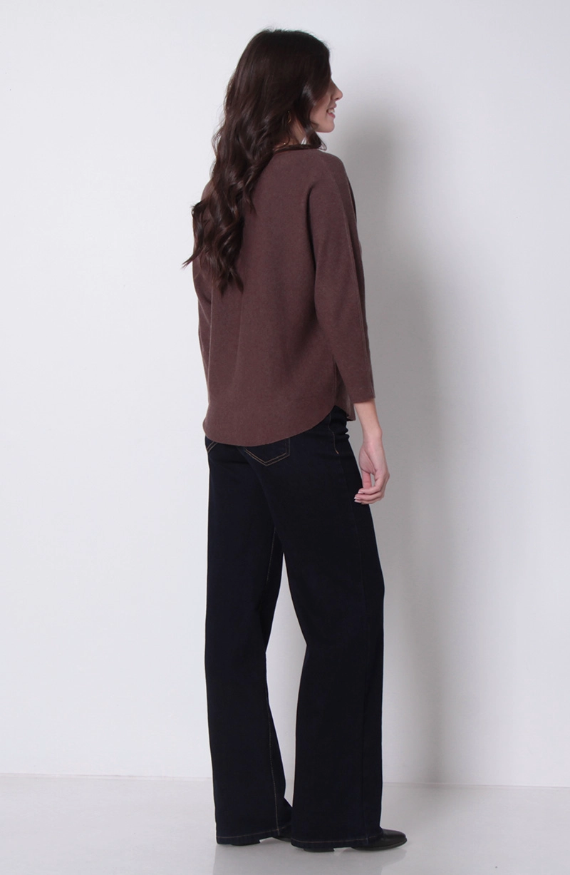 SWEATER MANGA 3/4 ESCOTE REDONDO - 5