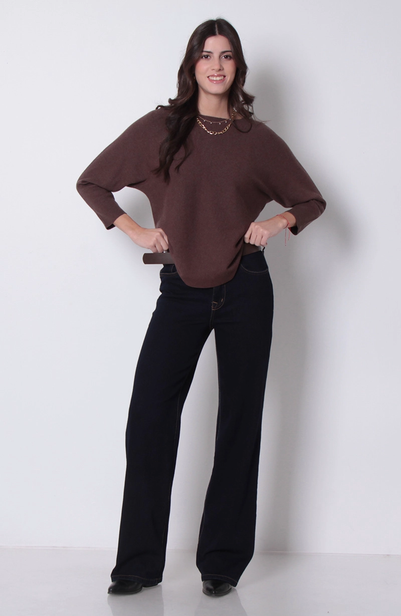 SWEATER MANGA 3/4 ESCOTE REDONDO - 6