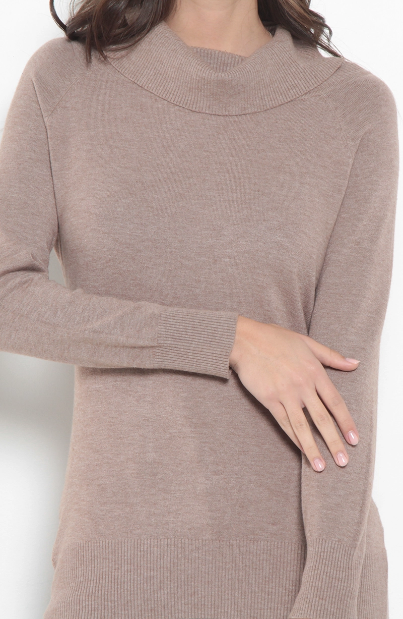 SWEATER MANGA LARGA CUELLO ALTO - 6