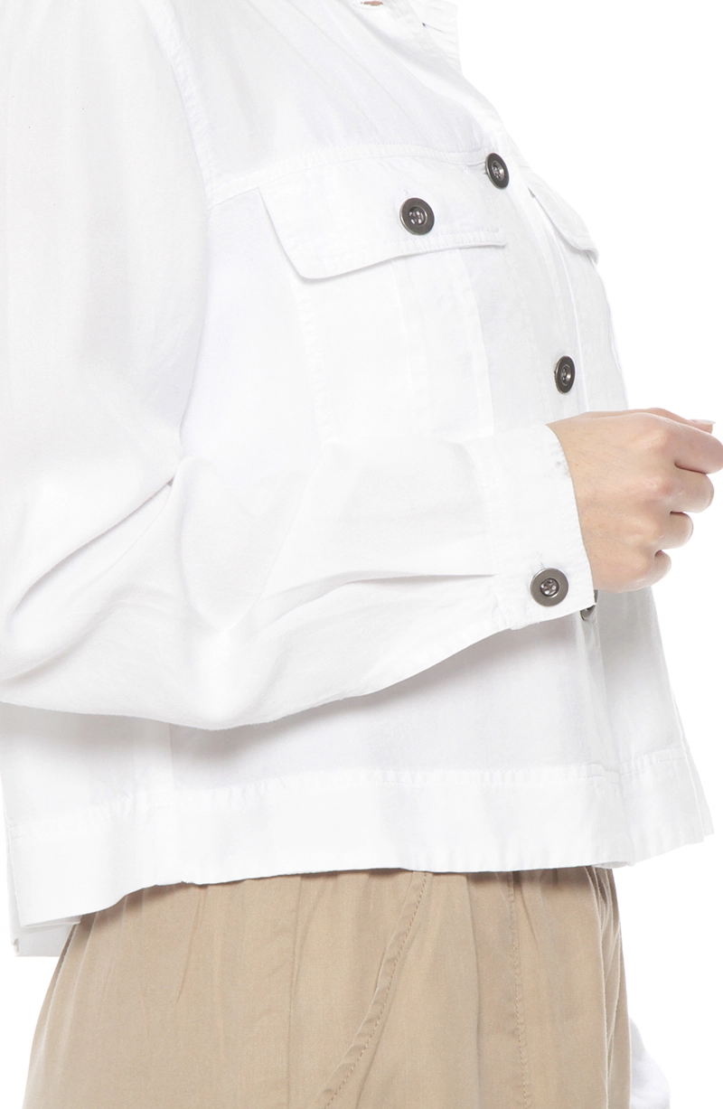 CHAQUETA MANGA LARGA LYOCELL CON BOLSILLOS DELANTERO - 2