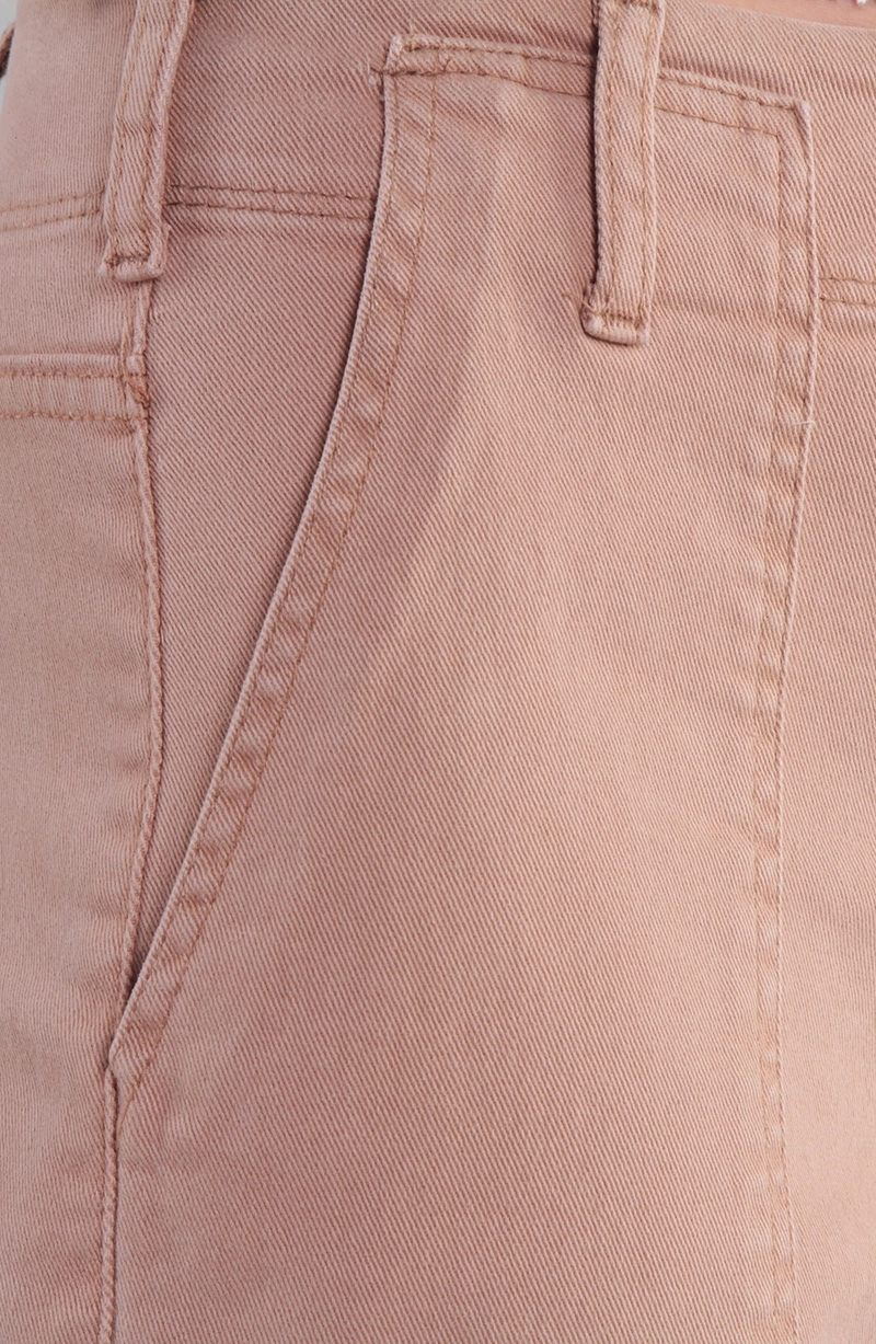 JEANS MUJER CARGO WIDE LEG TIRO ALTO PRETINA BASICA 1 BOTON - 7