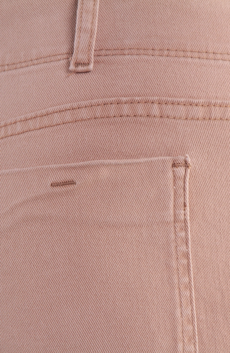 JEANS MUJER CARGO WIDE LEG TIRO ALTO PRETINA BASICA 1 BOTON - 8
