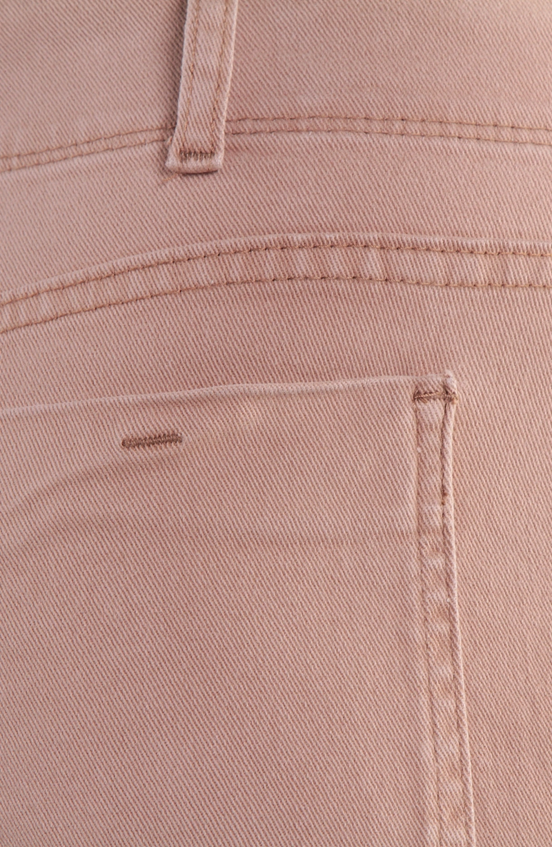 JEANS MUJER CARGO WIDE LEG TIRO ALTO PRETINA BASICA 1 BOTON - 8