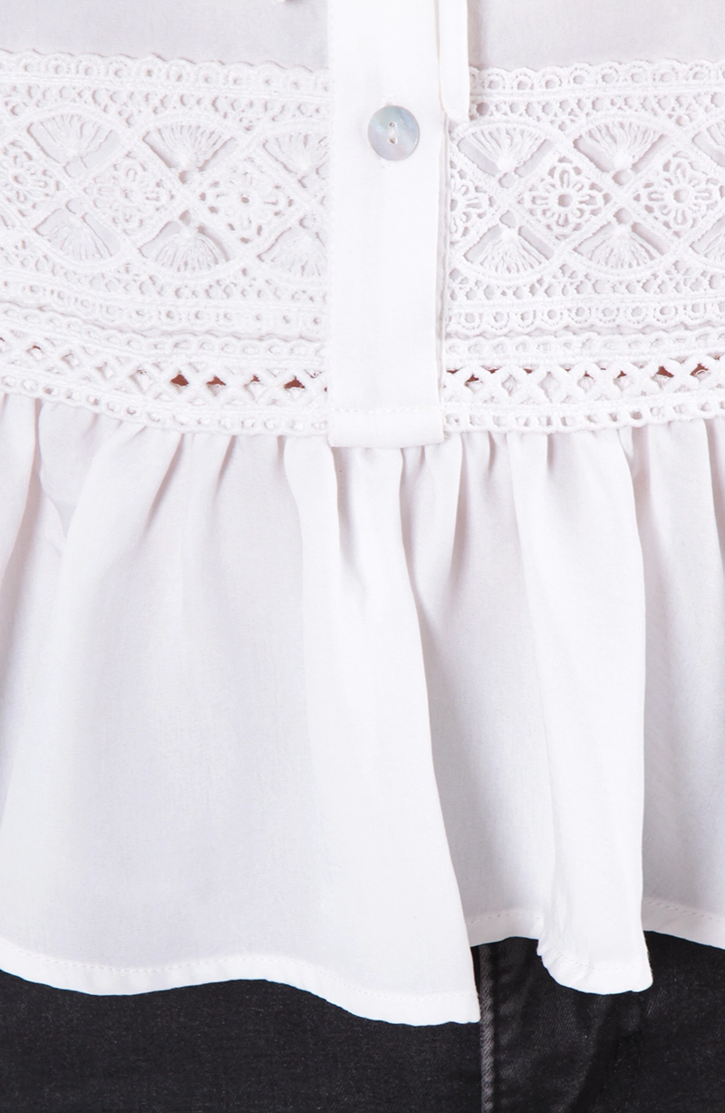 BLUSA MANGA LARGA BORDERY ESCOTE V - 5
