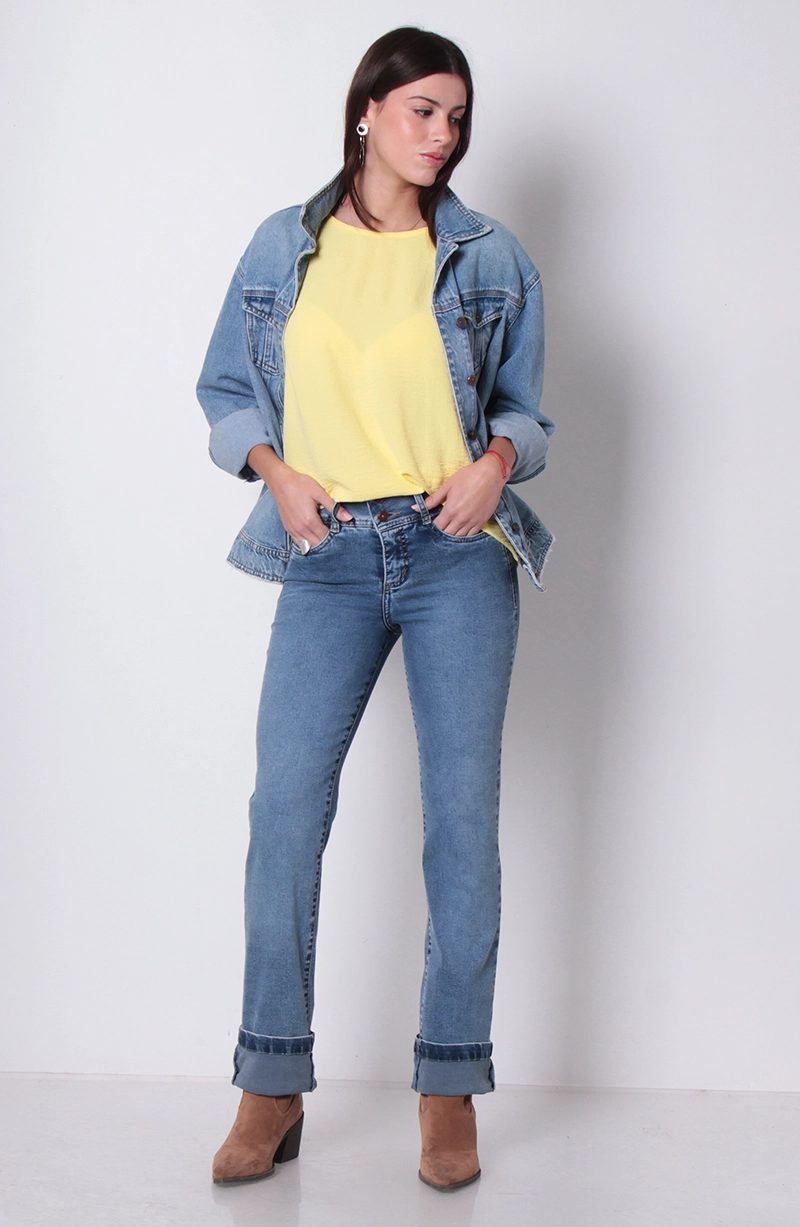 BLUSA MANGA CORTA ESCOTE REDONDO - 3