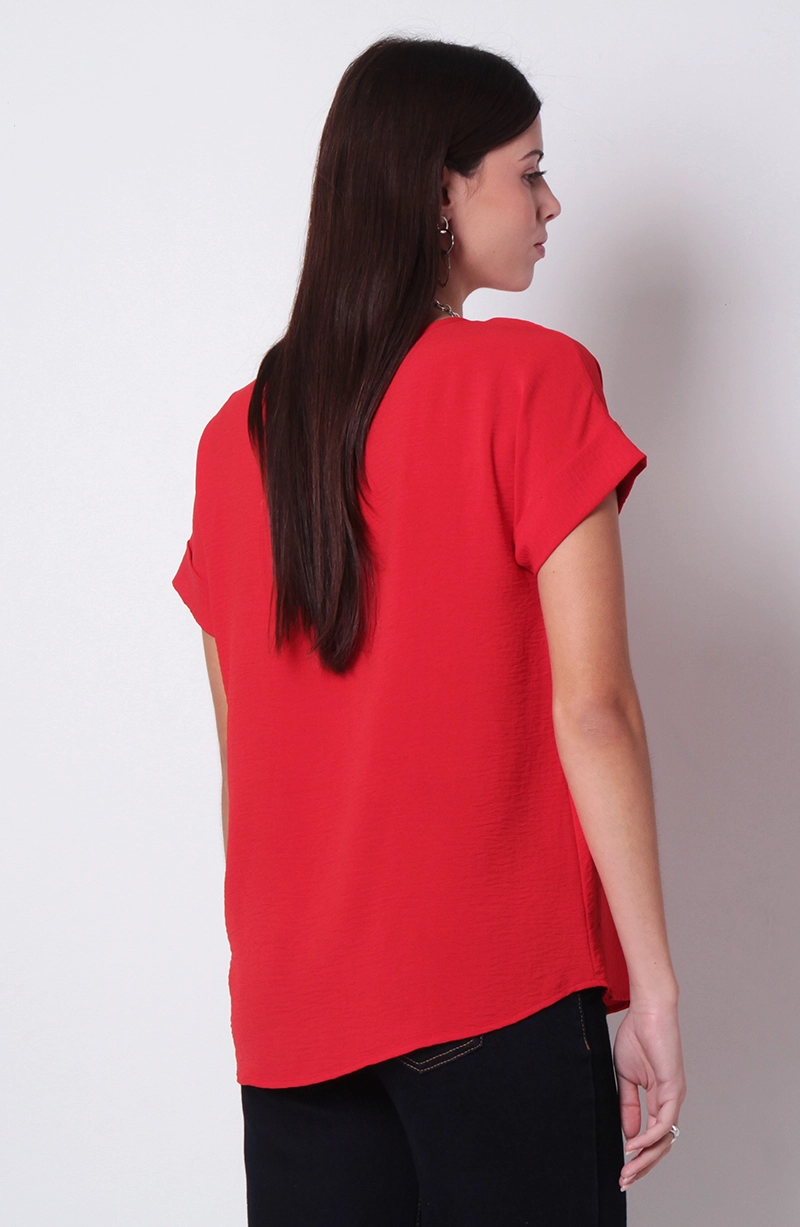 BLUSA MANGA CORTA ESCOTE REDONDO - 4
