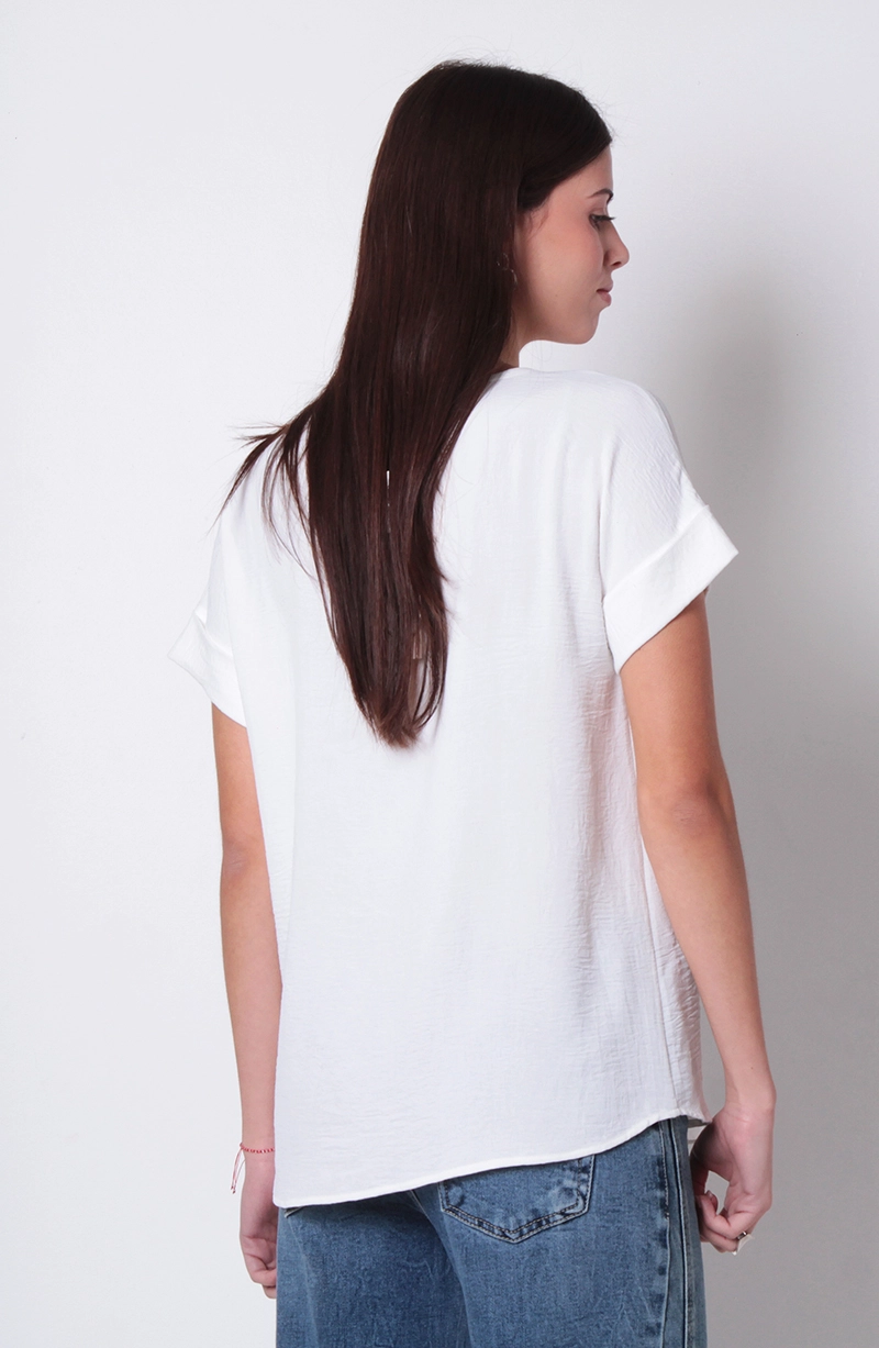 BLUSA MANGA CORTA ESCOTE REDONDO - 4