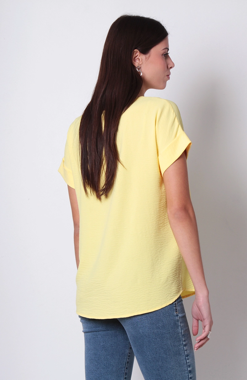 BLUSA MANGA CORTA ESCOTE REDONDO - 4