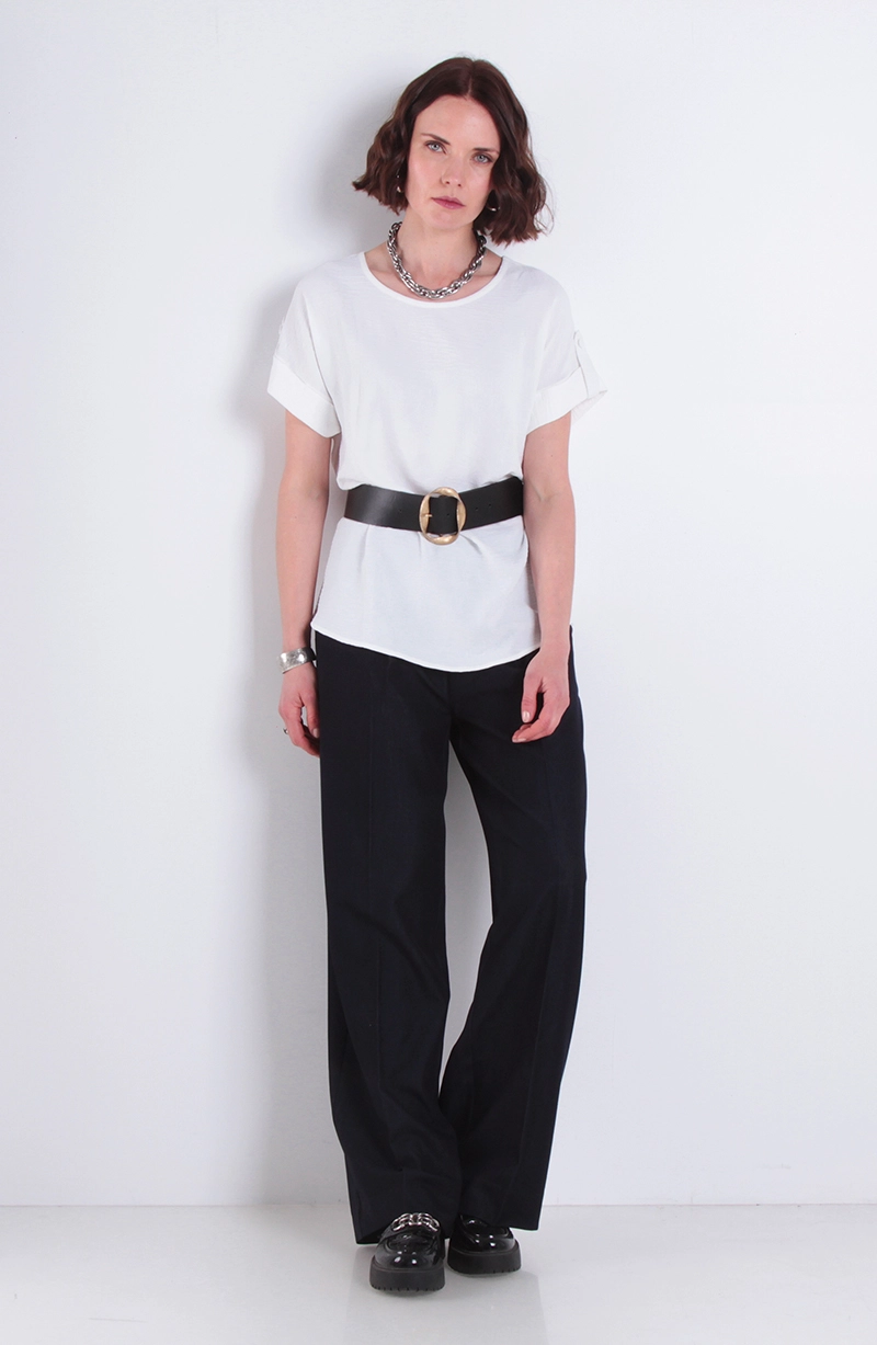 BLUSA MANGA CORTA ESCOTE REDONDO - 3