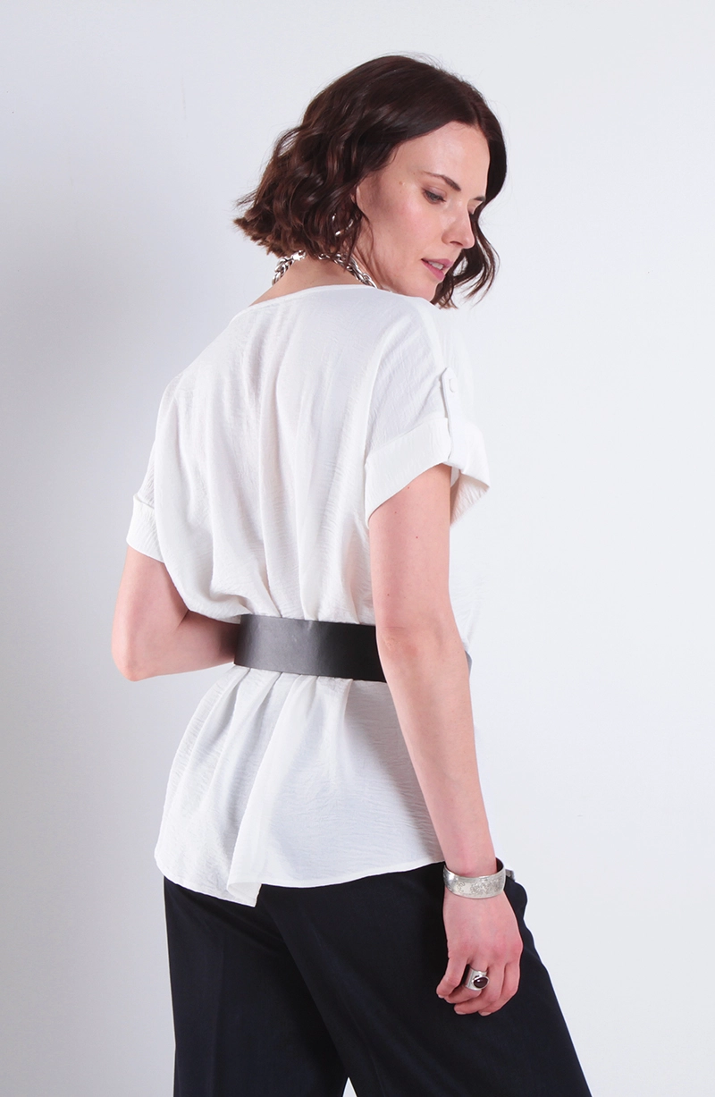 BLUSA MANGA CORTA ESCOTE REDONDO - 4