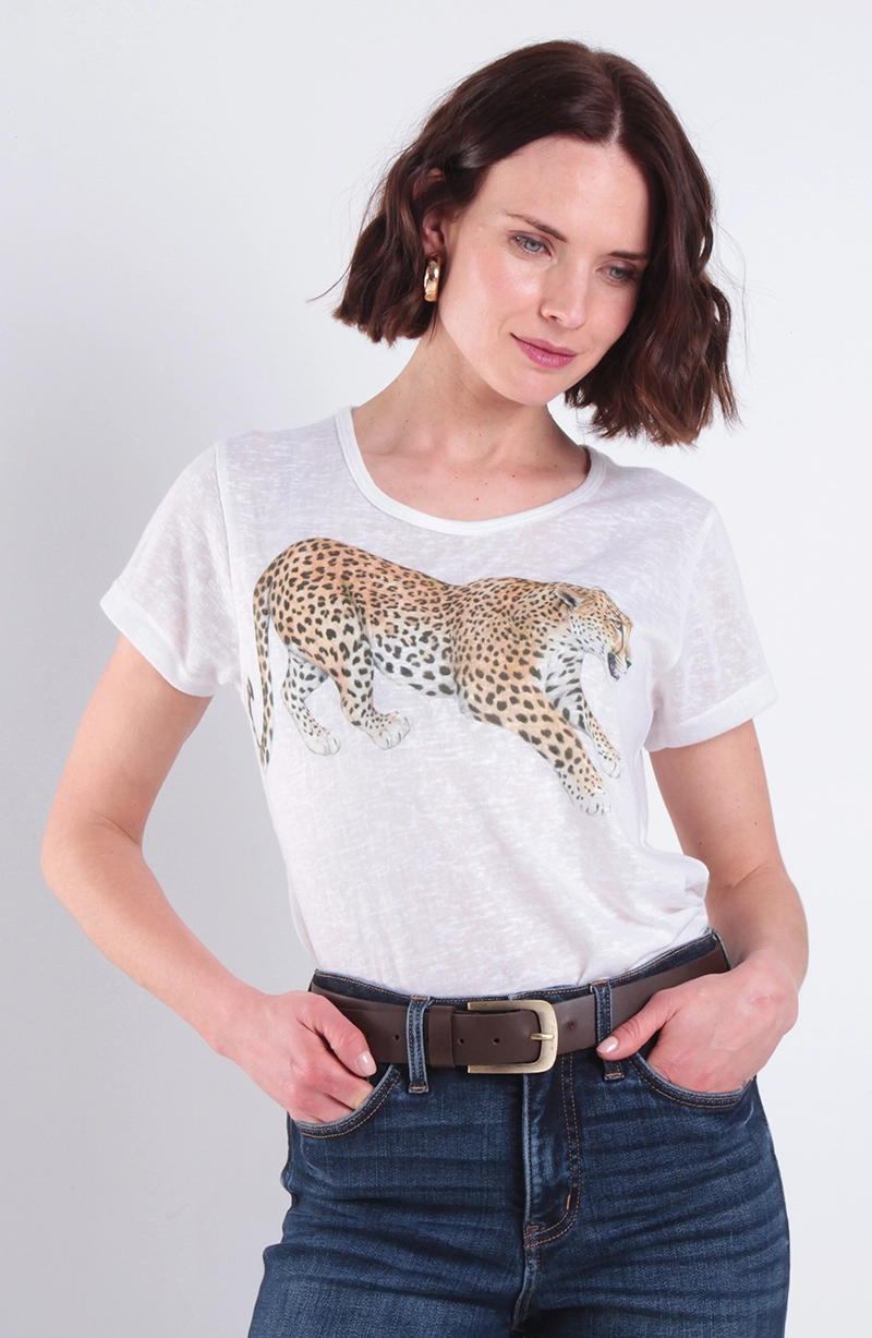POLERA TIGRE SUBLIMADO MANGA CORTA ESCOTE REDONDO - 1