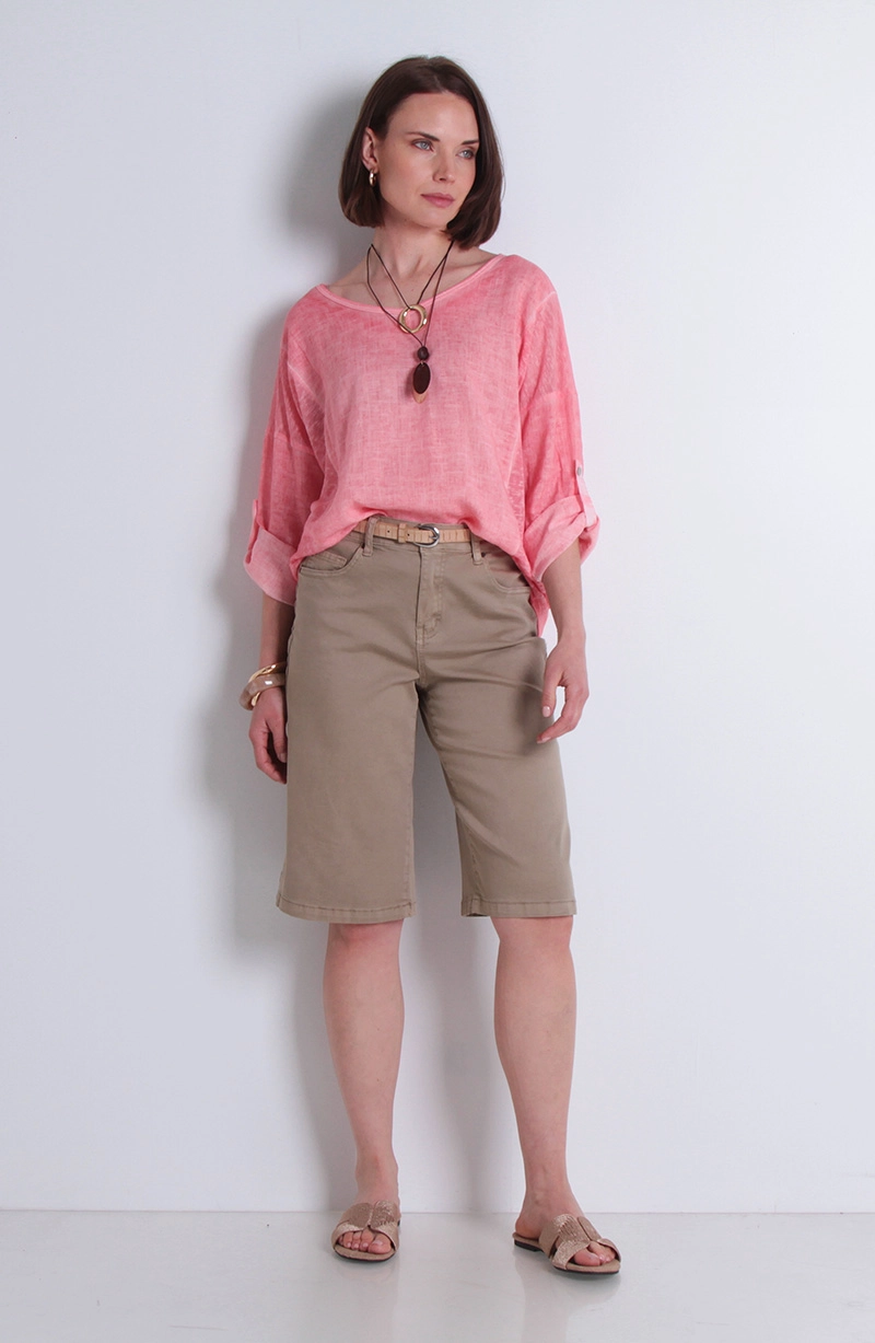 POLERA LINO MANGA 3/4 ESCOTE V - 3