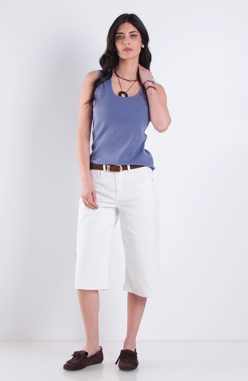 POLERA SIN MANGA ESCOTE REDONDO ACID WASH - 3