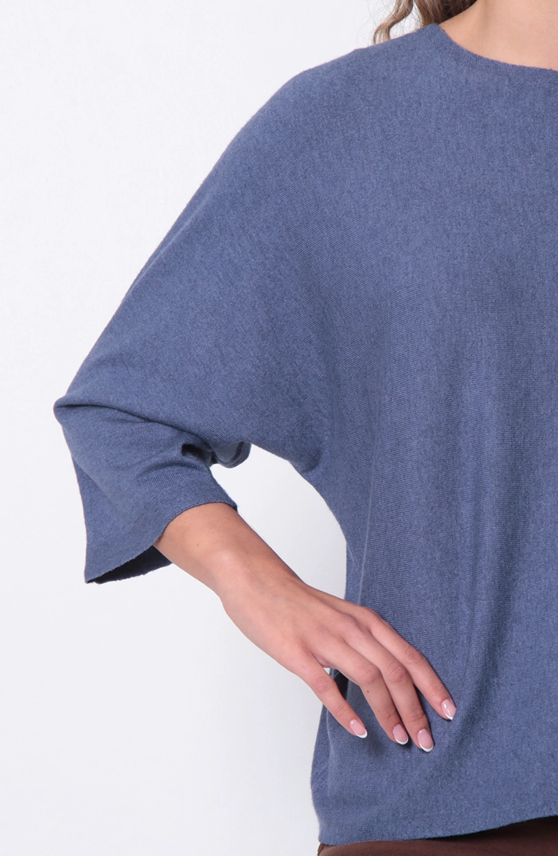 SWEATER MANGA 3/4 ESCOTE REDONDO - 2