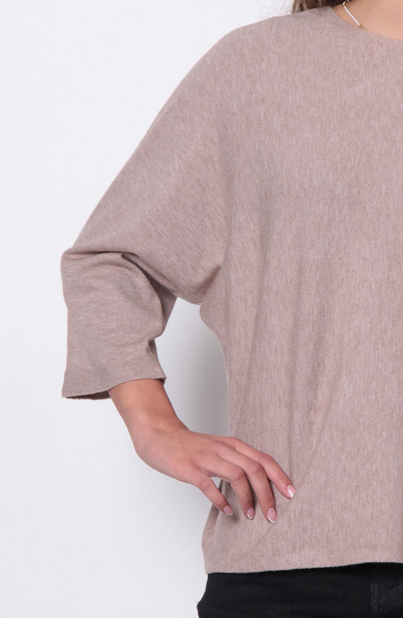 SWEATER MANGA 3/4 ESCOTE REDONDO - 2