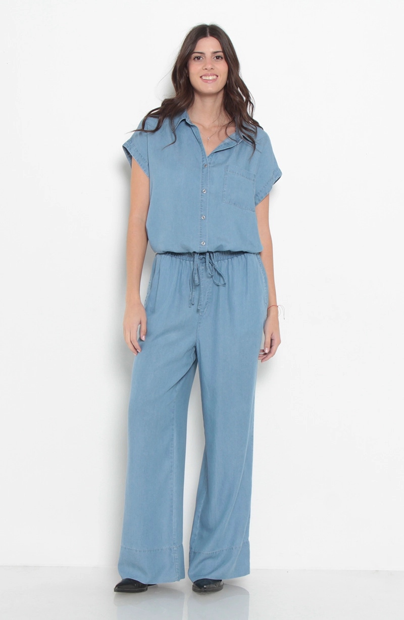 CONJUNTO LYOCELL BLUSA Y PANTALON - 1