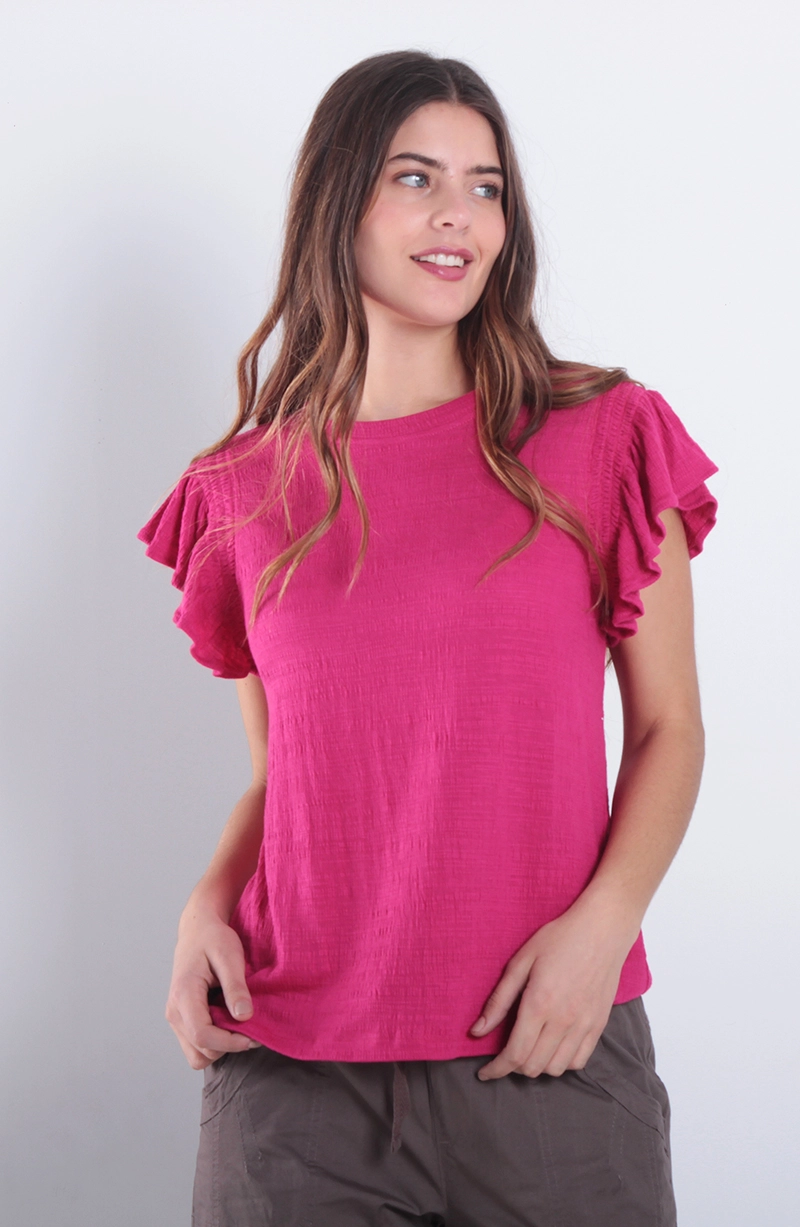 POLERA MANGA CORTA ESCOTE REDONDO - 1