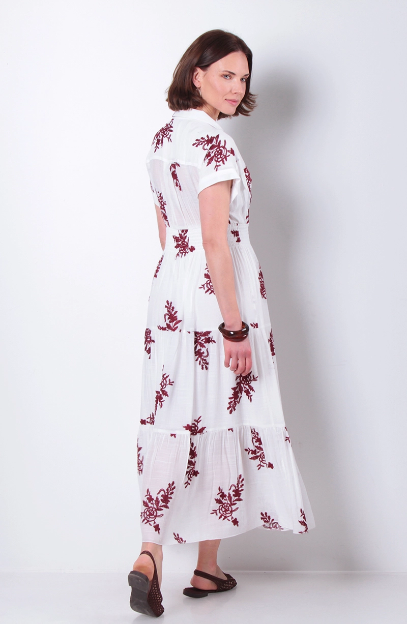 VESTIDO BORDADO MARGA CORTA CON BOLSILLO - 4