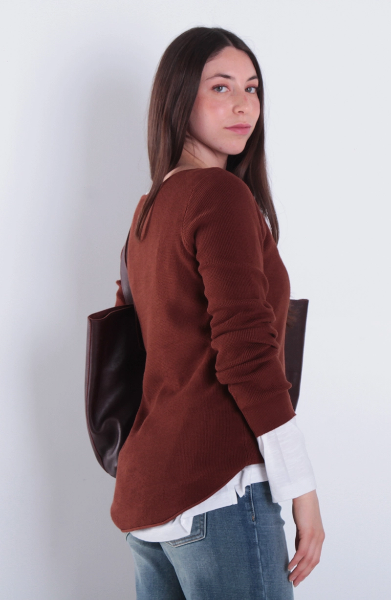 SWEATER MANGA LARGA ESCOTE BOTE - 4