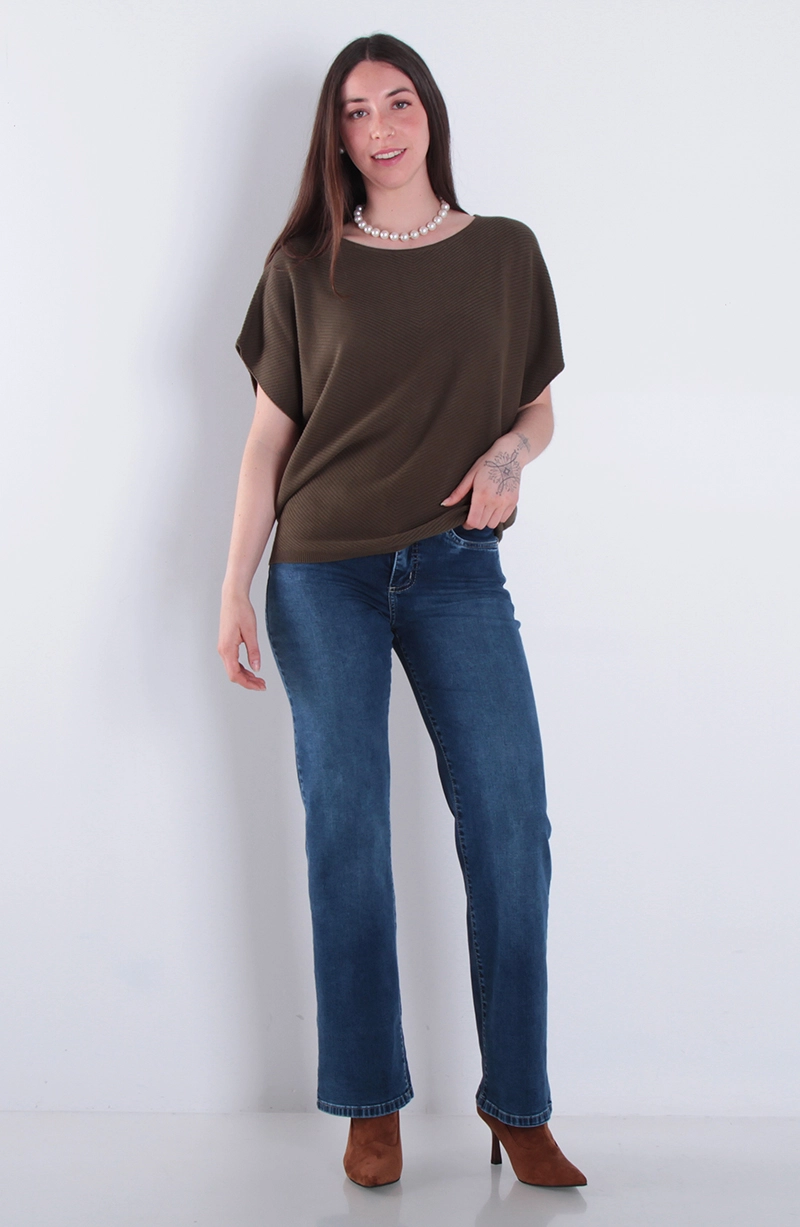 SWEATER MANGA CORTA ESCOTE REDONDO - 3