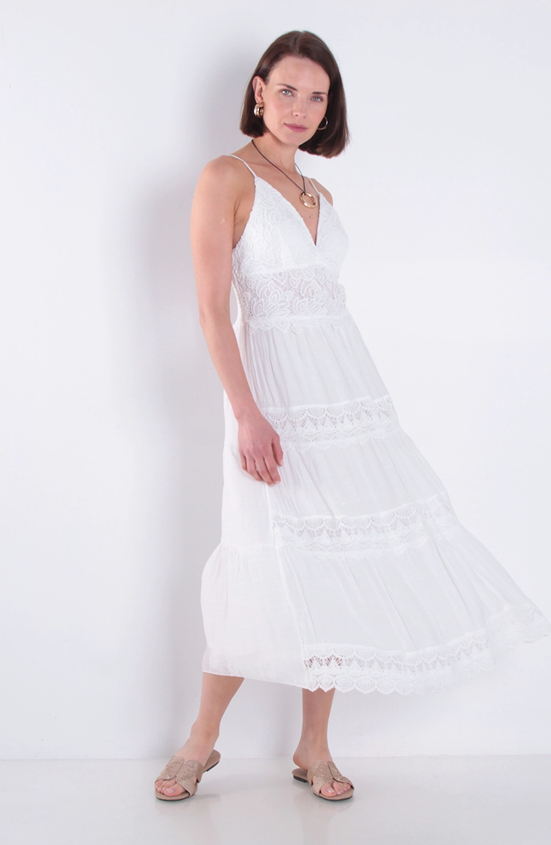 VESTIDO SIN MANGA CON APLICACION ESCOTE V - 3