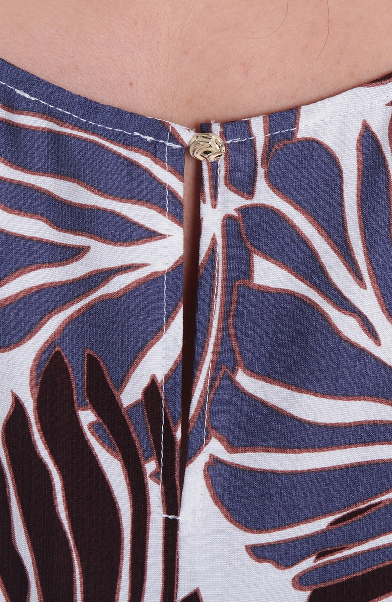 BLUSA ESTAMPADA SIN MANGA ESCOTE REDONDO - 2