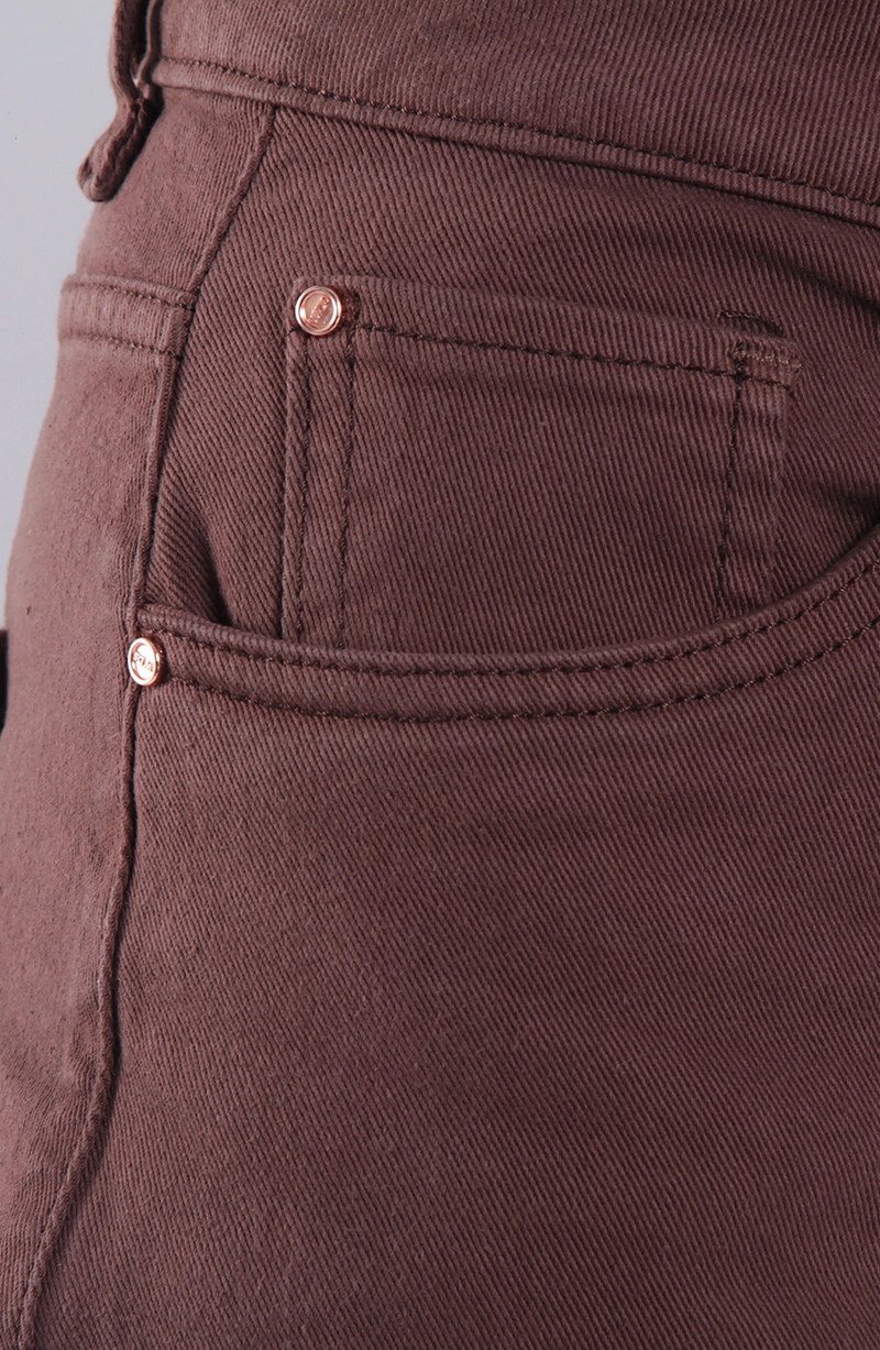 JEANS MUJER WIDE LEG TIRO ALTO  PRETINA BASICA 1 BOTON - 2