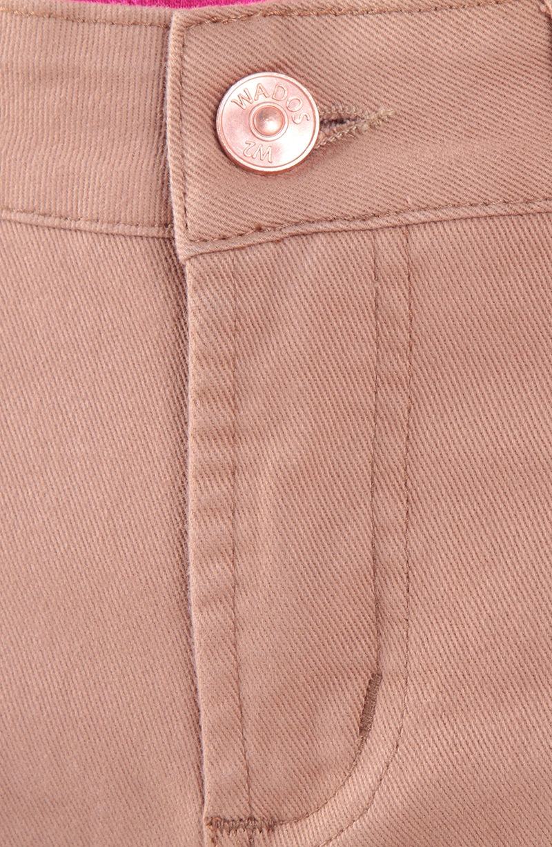 JEANS MUJER WIDE LEG TIRO ALTO  PRETINA BASICA 1 BOTON - 2