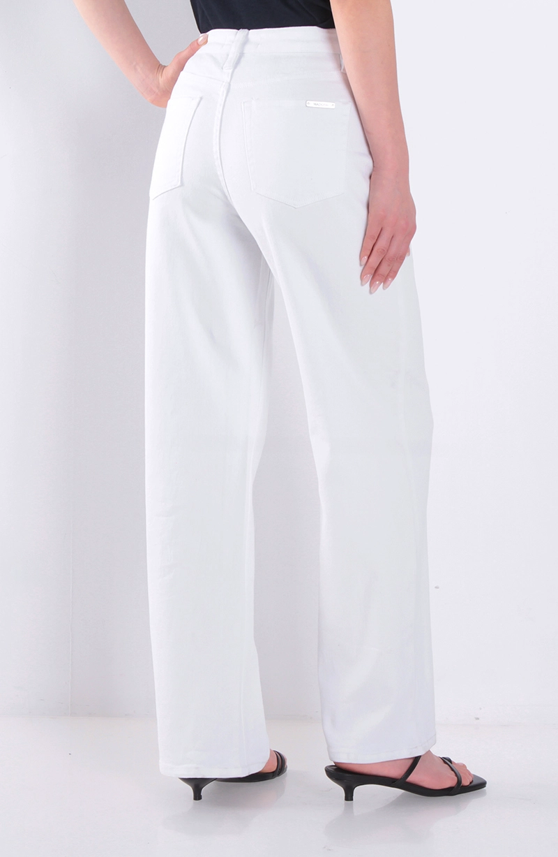 JEANS MUJER RECTO TIRO MEDIO PRETINA BASICA 1 BOTON - 4