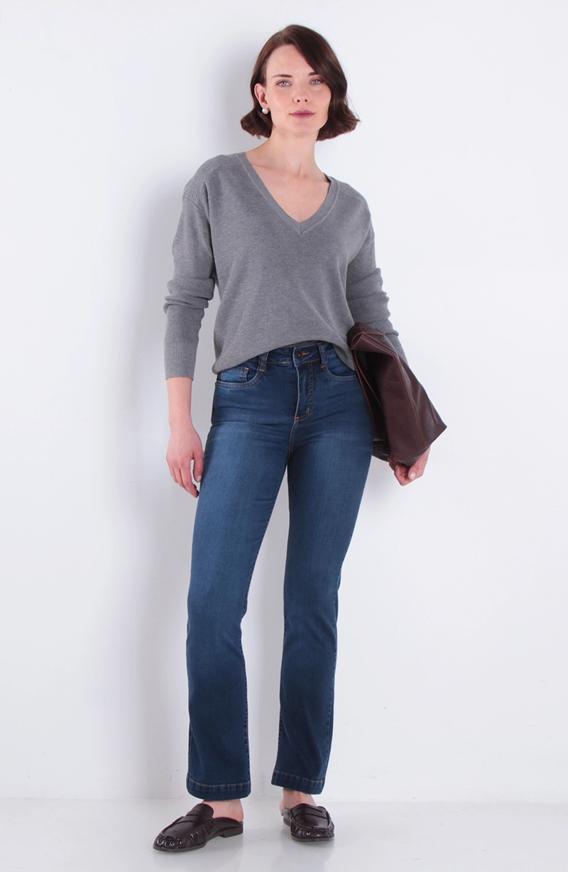 JEANS MUJER RECTO TIRO ALTO  EFECTO PUSH IN PUSH UP - 3