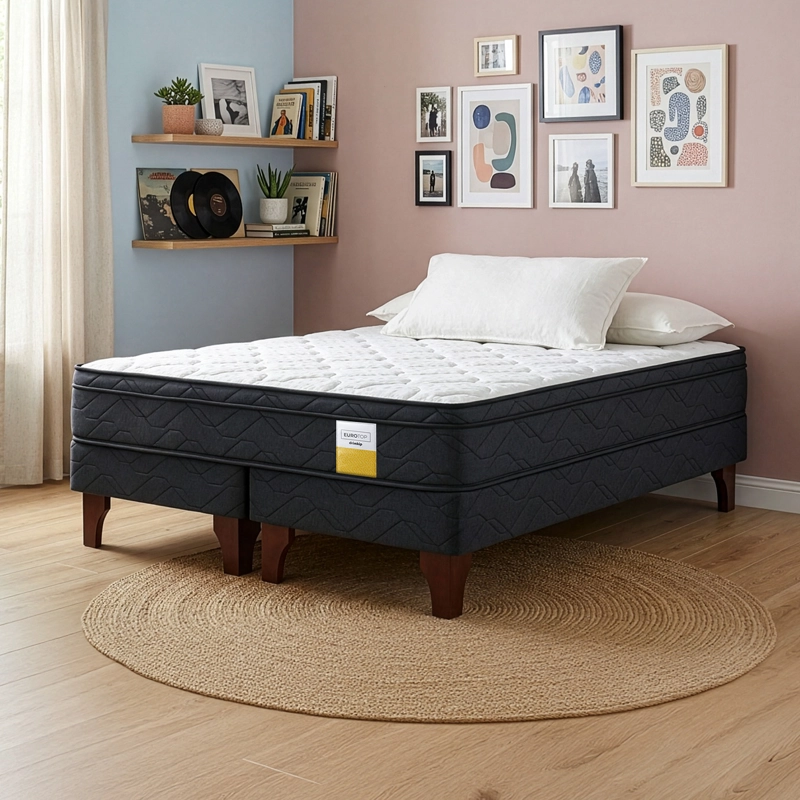 CAMA EUROPEA EUROTOP 2 PLAZAS PLUS DRIMKIP - 2