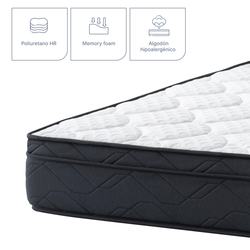 CAMA EUROPEA EUROTOP 2 PLAZAS PLUS DRIMKIP - 4