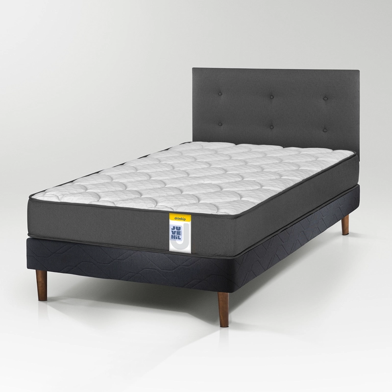 CAMA EUROPEA JUVENIL 1 PLAZA + RESPALDO JUVENIL DRIMKIP - 1