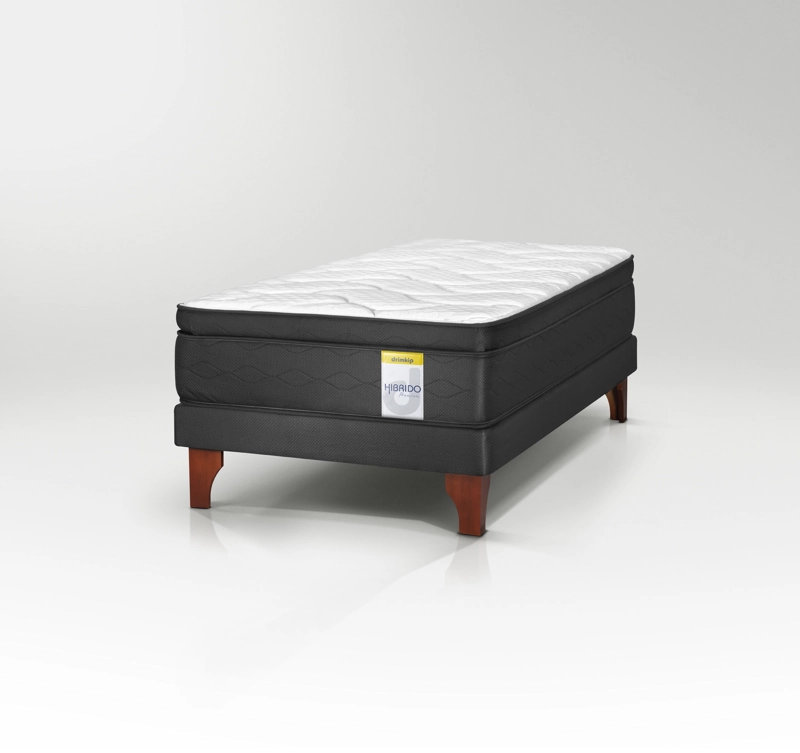 CAMA EUROPEA 1.5 PLAZAS HIBRIDO PREMIUM 105X190 DRIMKIP - 1