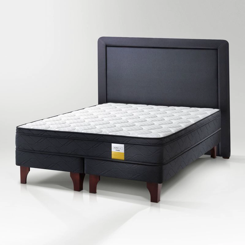 CAMA EUROPEA EUROTOP + RESPALDO 2 PLAZAS PLUS DRIMKIP - 1