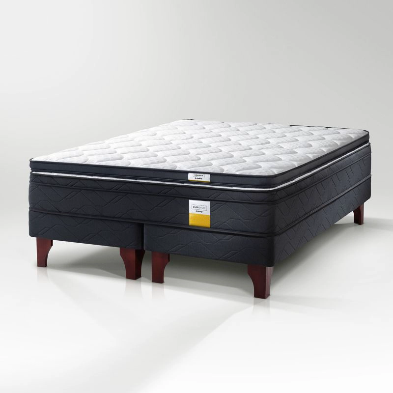 CAMA EUROPEA EUROTOP + TOPPER 2 PLAZAS PLUS DRIMKIP - 1
