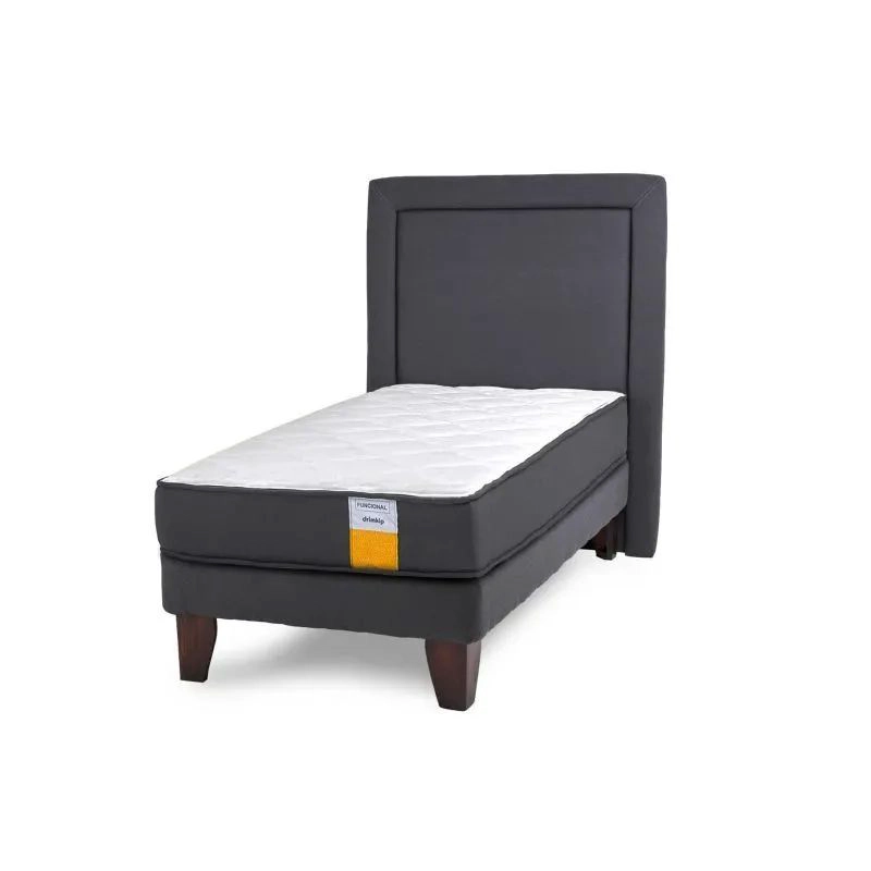 CAMA EUROPEA FUNCIONAL 1 PLAZA + RESPALDO DRIMKIP - 1